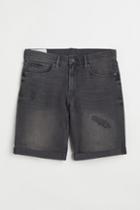 H & M - Regular Denim Shorts - Black