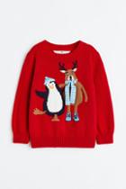 H & M - Interactive-design Sweater - Red