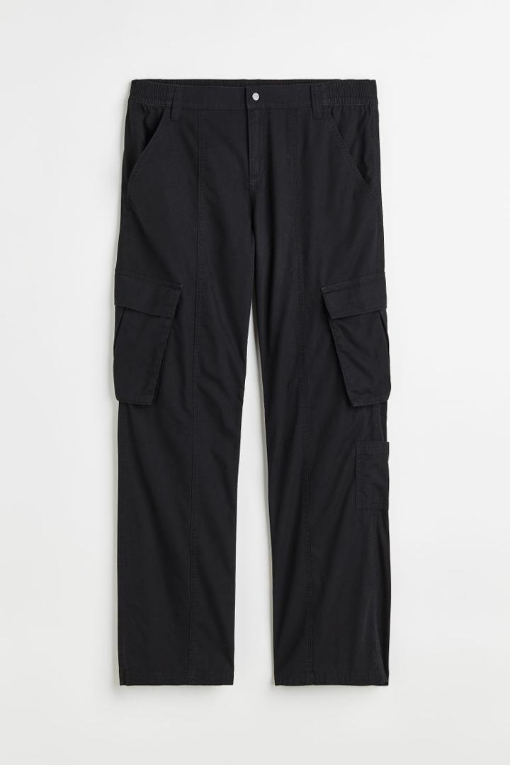 H & M - H & M+ Cargo Pants - Black