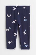 H & M - Patterned Leggings - Blue