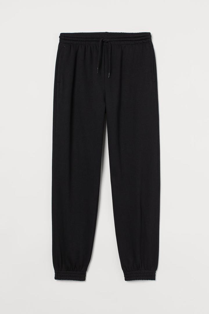 H & M - High Waist Joggers - Black