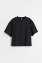 H & M - Boxy T-shirt - Black
