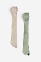 H & M - 2-pack Ties - Green