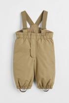 H & M - Snow Pants With Suspenders - Green