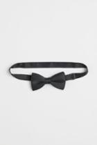 H & M - Satin Bow Tie - Black