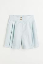 H & M - Wide-leg Shorts - Turquoise