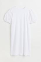 H & M - Eyelet Embroidery Dress - White