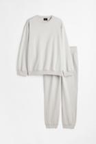 H & M - 2-piece Relaxed Fit Set - Brown