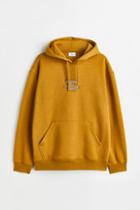 H & M - Relaxed-fit Hoodie - Yellow