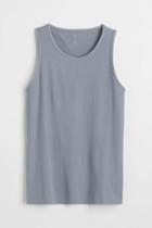 H & M - Ribbed Tank Top - Gray