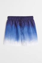 H & M - Patterned Swim Shorts - Blue