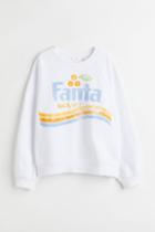 H & M - Sweatshirt With Motif - White