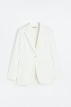 H & M - Fitted Blazer - White