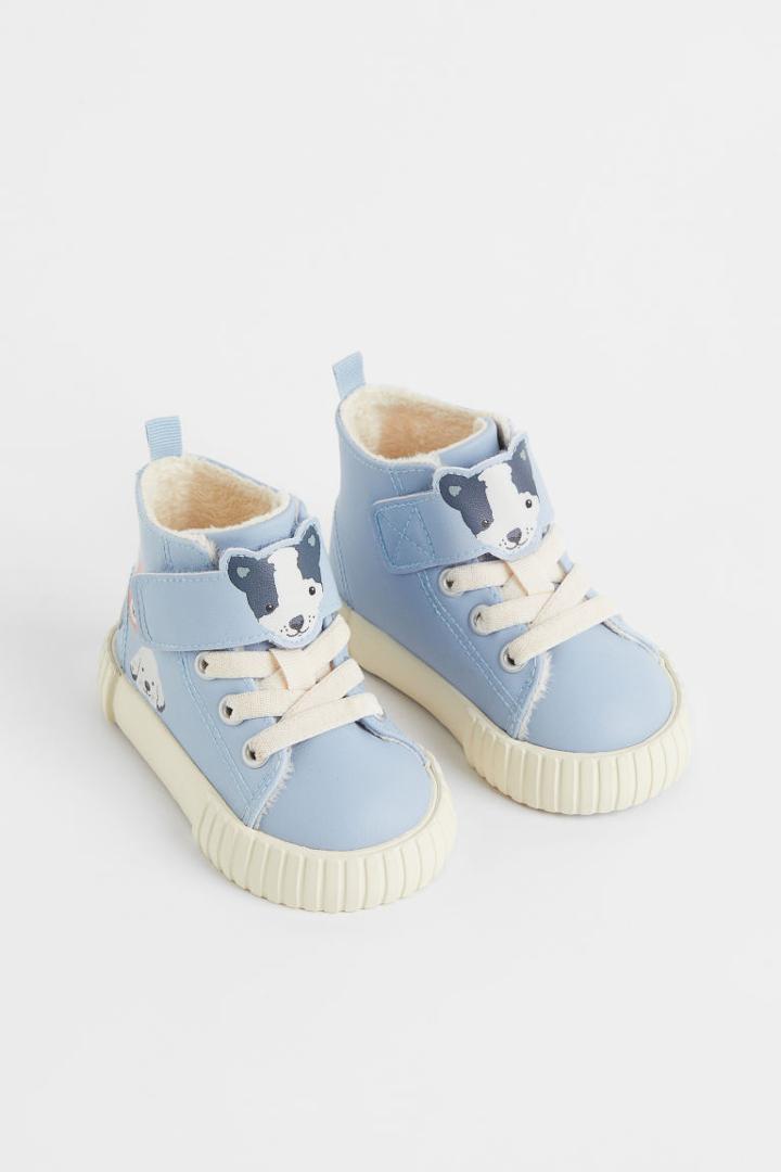 H & M - Warm-lined High Tops - Blue