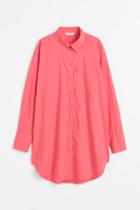 H & M - Cotton Poplin Shirt - Pink