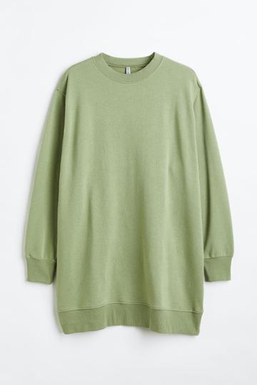 H & M - H & M+ Sweatshirt Dress - Green