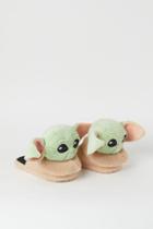 H & M - Soft Faux Shearling Slippers - Green