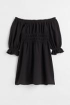 H & M - Off-the-shoulder Dress - Black