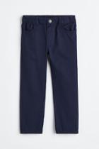 H & M - Relaxed Tapered Fit Pants - Blue