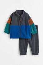 H & M - 2-piece Fleece Set - Blue