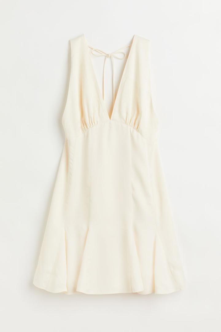 H & M - A-line Chiffon Top - Purple
