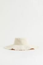 H & M - Cotton Canvas Sun Hat - Beige