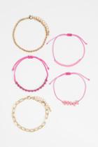H & M - 5-pack Bracelets - Pink