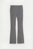 H & M - Rib-knit Pants - Black
