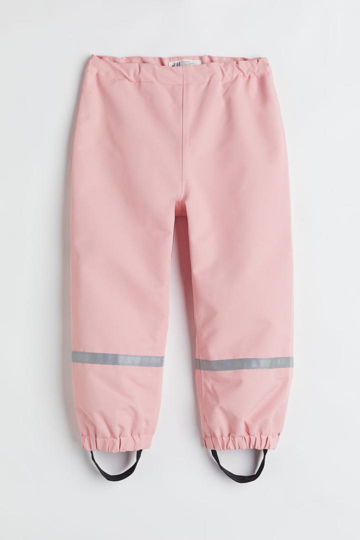H & M - Windproof And Waterproof Rain Pants - Pink