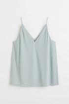 H & M - V-neck Camisole Top - Turquoise