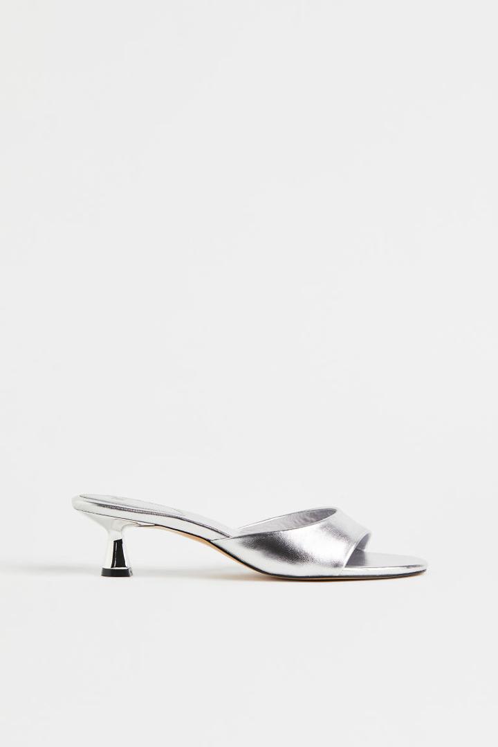 H & M - Mules - Silver