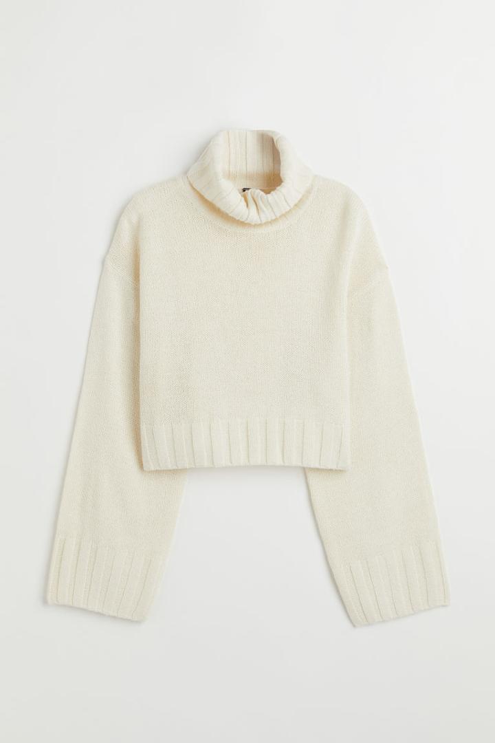 H & M - Turtleneck Sweater - White