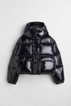 H & M - Hooded Down Jacket - Black