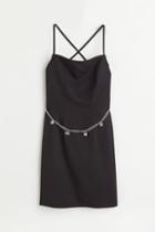 H & M - Twill Dress - Black