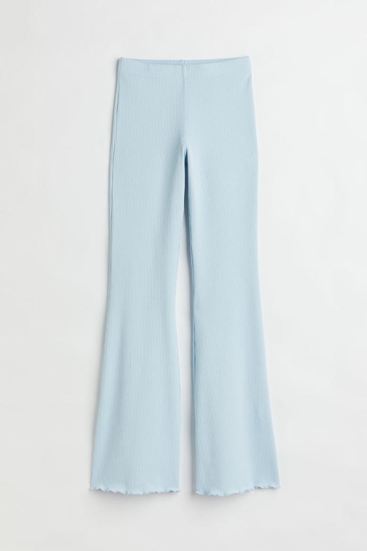 H & M - Rib-knit Pants - Blue