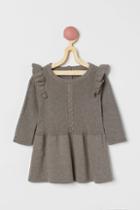 H & M - Knit Cotton Dress - Beige