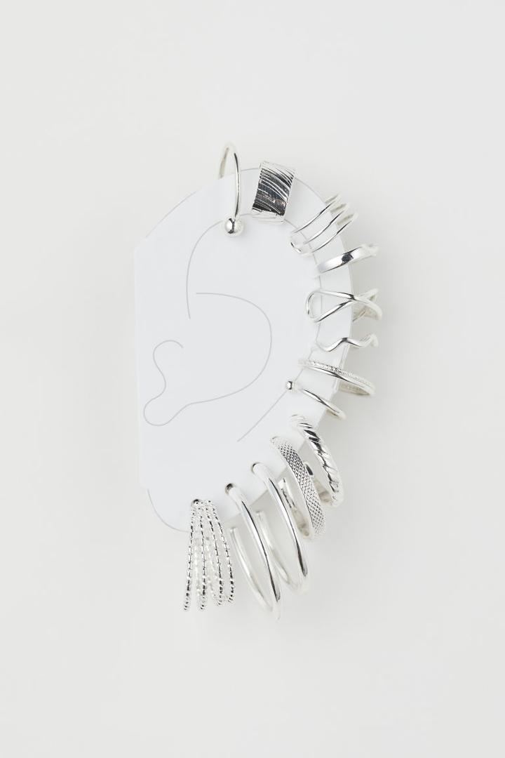 H & M - Earrings And Ear Cuffs - Silver