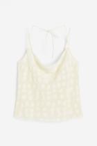 H & M - Tie-detail Tank Top - White