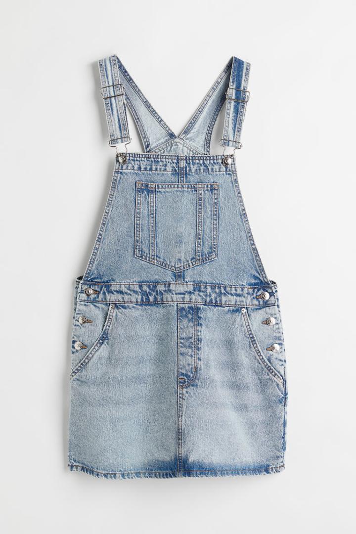 H & M - Denim Overall Dress - Blue