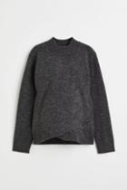 H & M - Mama Before & After Mock Turtleneck Sweater - Gray