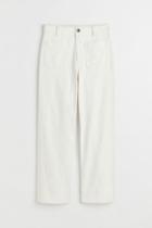 H & M - Slim High Jeans - White