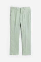 H & M - Regular Fit Linen Suit Pants - Green