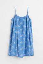 H & M - Short Cotton Dress - Blue
