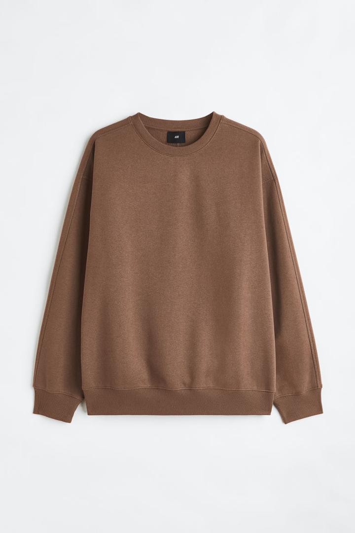 H & M - Thermolite Relaxed Fit Sweatshirt - Beige