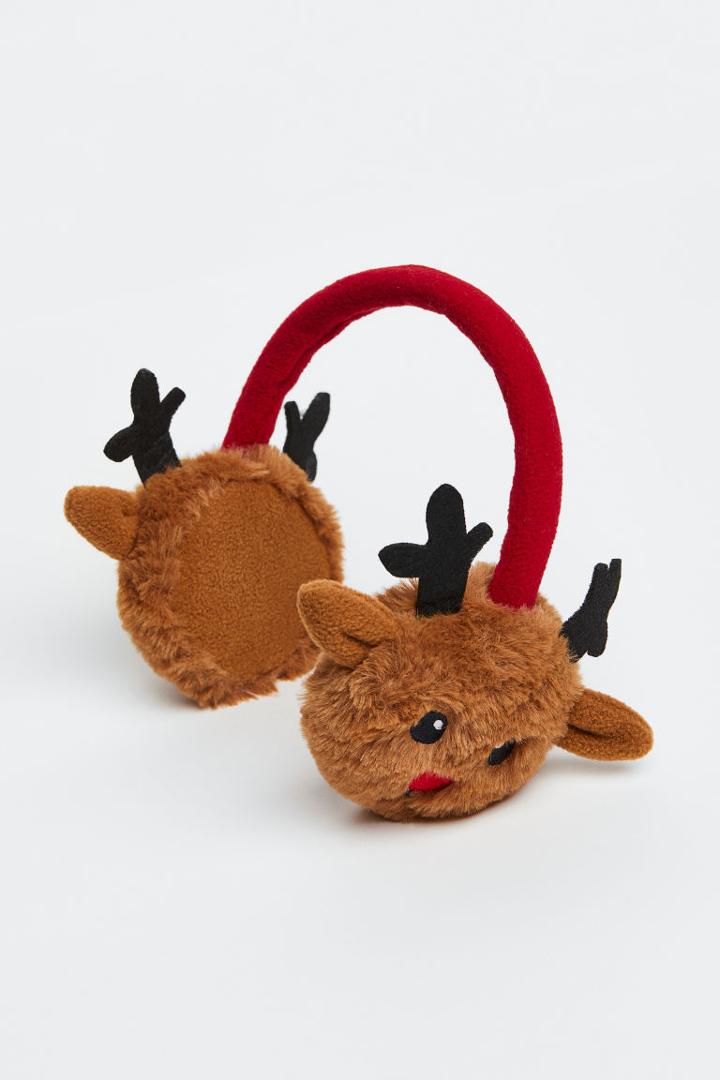 H & M - Fluffy Earmuffs - Beige