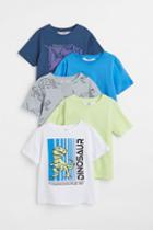 H & M - 5-pack Cotton Jersey T-shirts - White