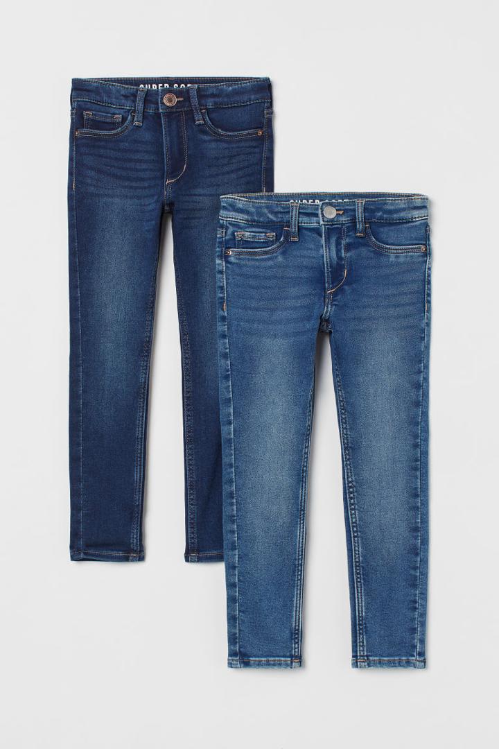 H & M - 2-pack Super Soft Skinny Jeans - Blue