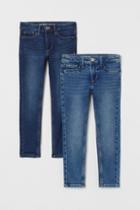 H & M - 2-pack Super Soft Skinny Jeans - Blue