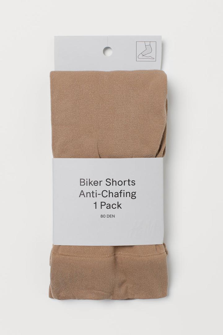 H & M - H & M+ Anti-chafe Biker Shorts - Beige