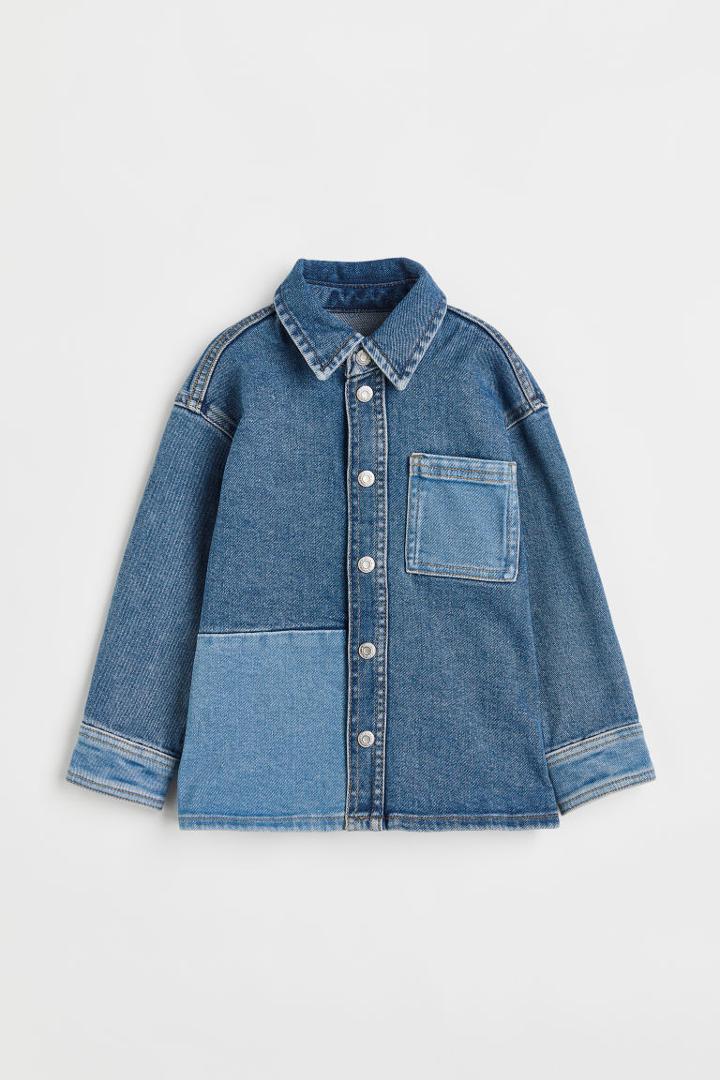 H & M - Comfort Stretch Denim Jacket - Blue